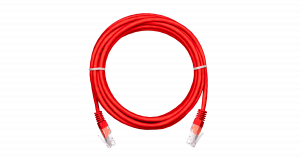Коммутационный шнур NETLAN U/UTP 4 пары, Кат.5е. 0.5м, Красный,10шт.