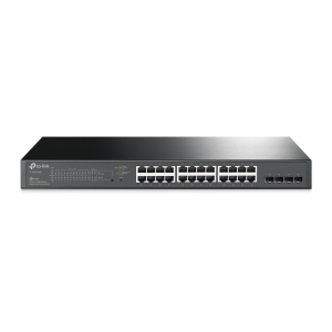 JetStream гигабитный Smart коммутатор TP-LINK на 24 порта PoE+ и 4 SFP‑слота (TL-SG2428P)