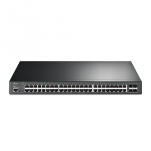 JetStream 48-портовый гигабитный управляемый коммутатор TP-LINK PoE+ уровня 2+ с четырьмя слотами SFP+ 10 Гбит/с (TL-SG3452XP)