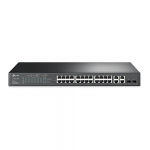 JetStream управлемый коммутатор TP-LINK с 24 портами PoE+ 10/100 Мбит/с и 4 гигабитными портами (TL-SL2428P)