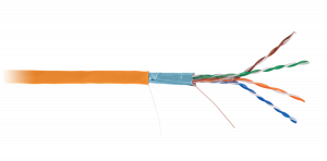 Кабель NETLAN F/UTP 4 пары, Кат.5e, медный, внутренний, LSZH, 305м (EC-UF004-5E-LSZH-OR)
