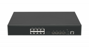 Управляемый коммутатор NIKOMAX, L3 Stack, 8*1/2.5 Гбит/с BASE-T, 4*1/10 Гбит/с SFP+, 1* Консольный порт RJ45
