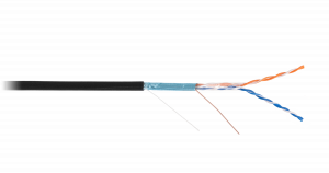Кабель NETLAN F/UTP 2 пары, Кат.5, медный, внешний 305мEC-UF002-5-PE-BK