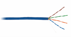 Кабель NETLAN U/UTP 4 пары, Кат.5e, CCA, внутренний, PVC, 305м (CCA-UU004-5E-PVC-BL)