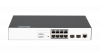 Управляемый PoE коммутатор NIKOMAX, L2, 8 10/1000/1000Мб/с PoE BASE-T, 2 порта 1Гб/с SFP, 1 консольный порт, бюджет PoE 130Вт