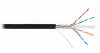 Кабель NETLAN U/UTP 4 пары, Кат.6, медный, внешний, 305м EC-UU004-6-PE-BK