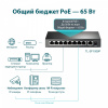 TP-link 9-портовый настольный 10/100 Мбит/с коммутатор с 8 портами PoE+ (TL-SF1009P)